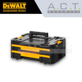 DEWALT HEAVY DUTY TOOL BOX, TSTAK II, TWO DRAWERS STORAGE BOX, DWST1-70706